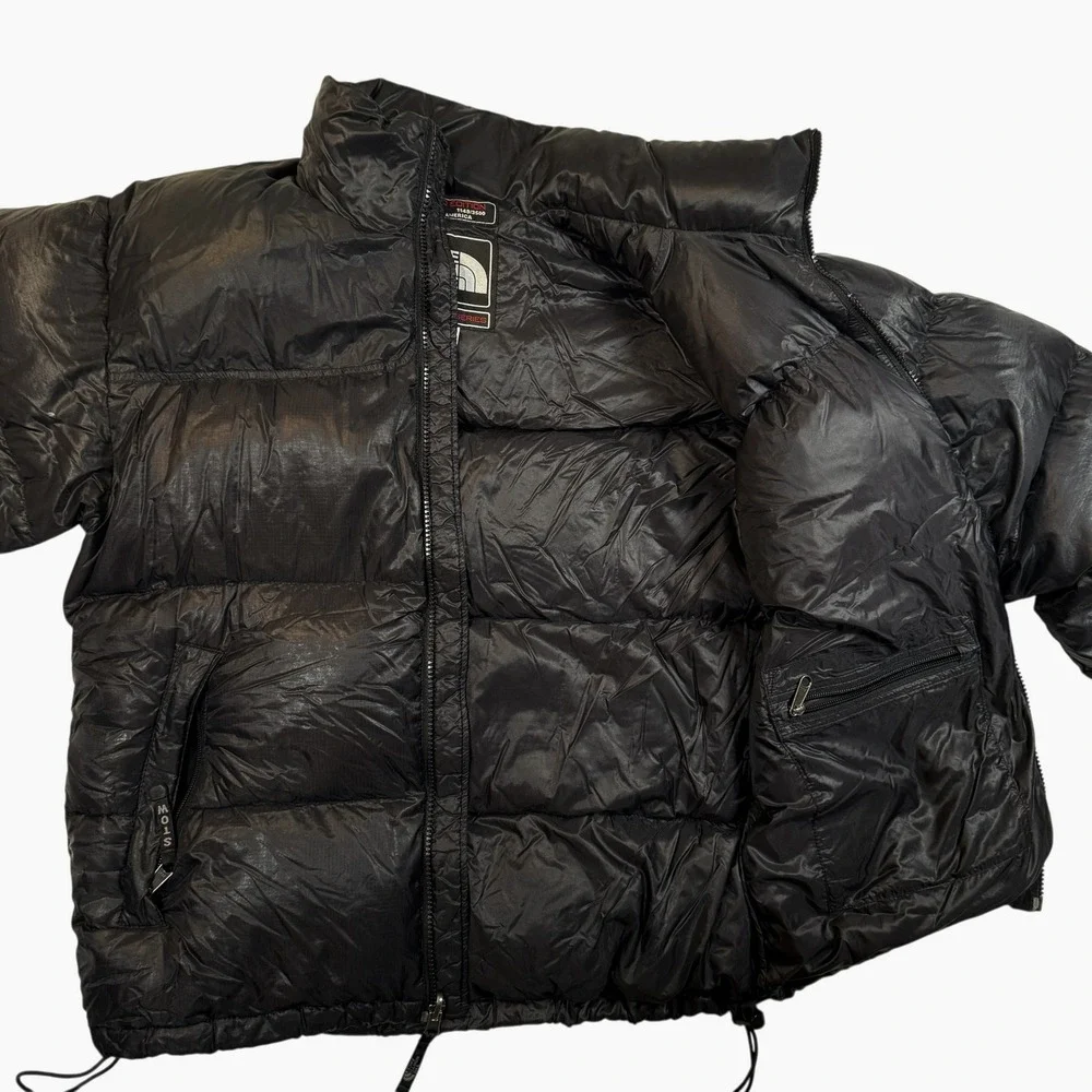 The North Face 900 LTD Down Nuptse Puffer Jacket Black Mens Medium Fall 2004 VTG